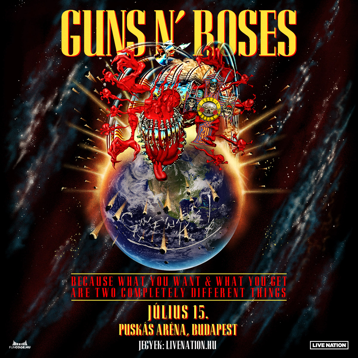 Guns N' Roses concert 15 July 2025