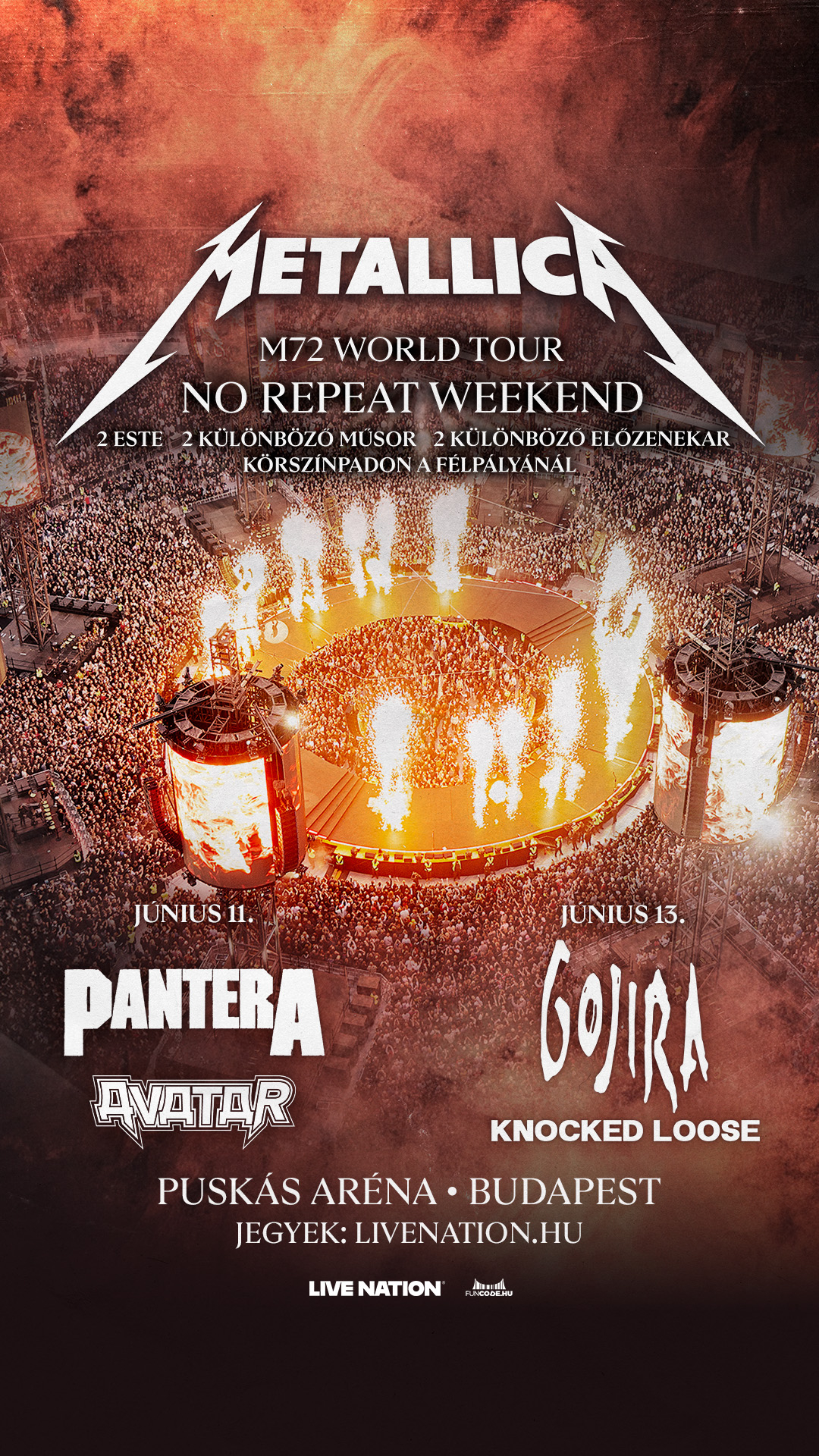 Metallica koncert 2026. június 11.