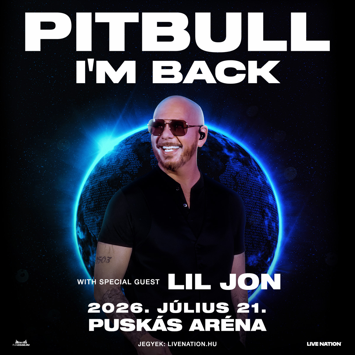 Pitbull in the Puskás Aréna